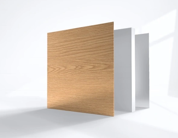 Wood-grain composite panel construction